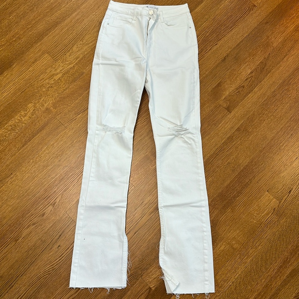 Zara white jean